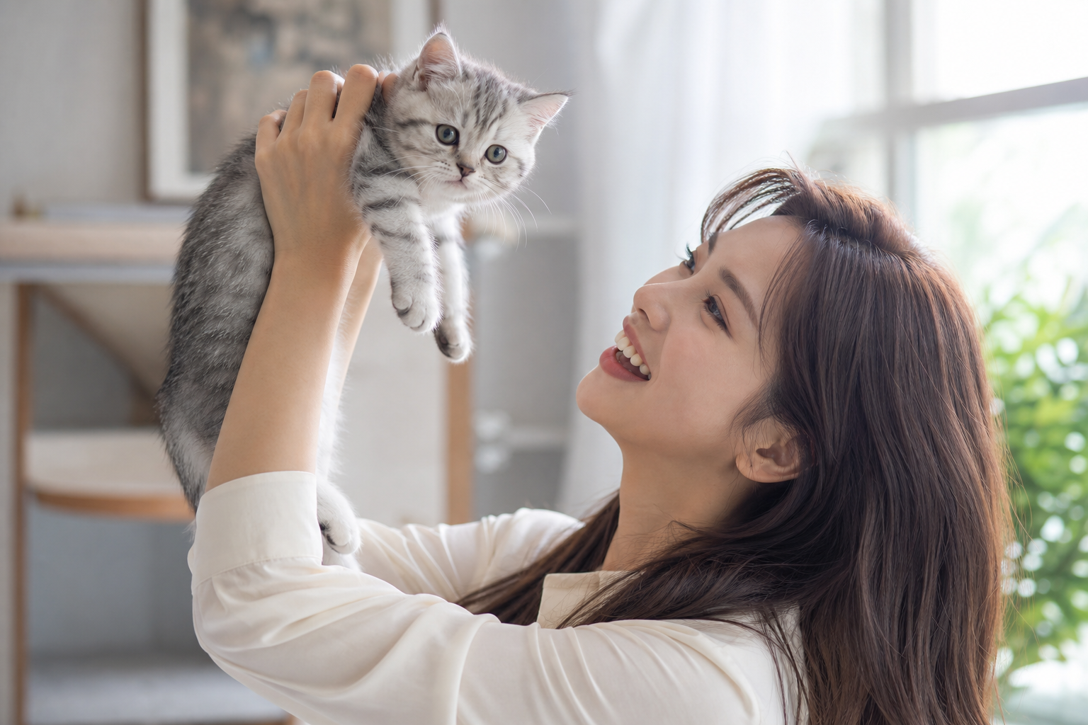 새 가족과 함께